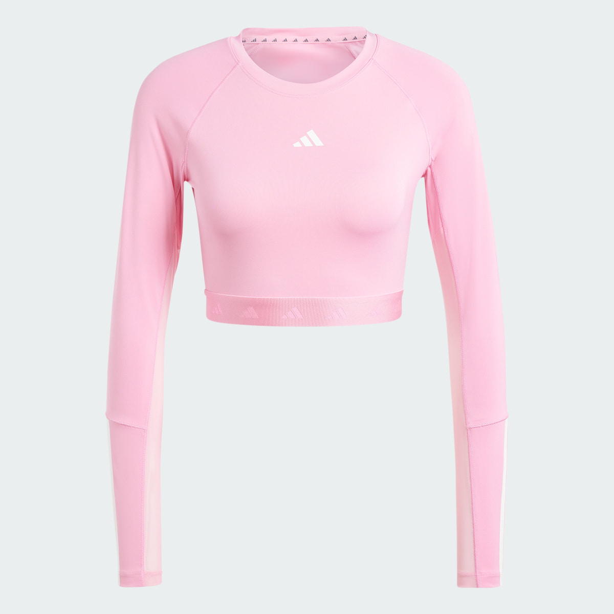 Adidas Hyperglam Training Crop Long Sleeve Tee. 5