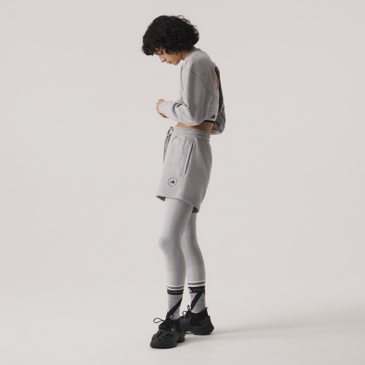 Adidas by Stella McCartney TrueCasuals Cropped Sportswear Sweatshirt. 7