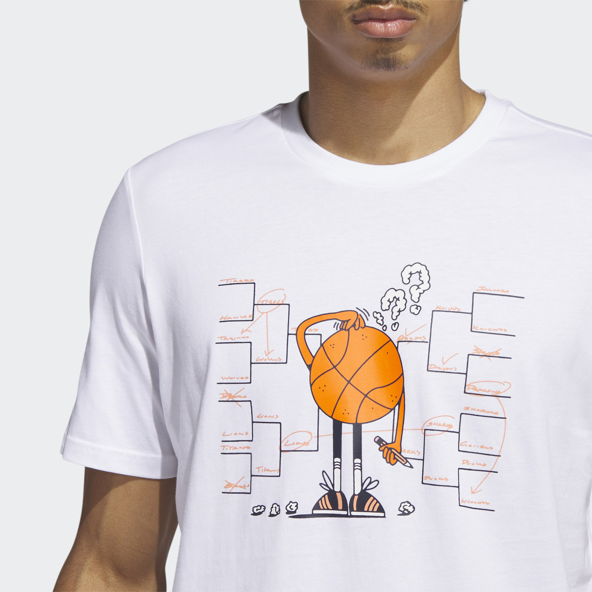 Adidas Lil Stripe Bracket Graphic Short Sleeve Basketball Tee. 6