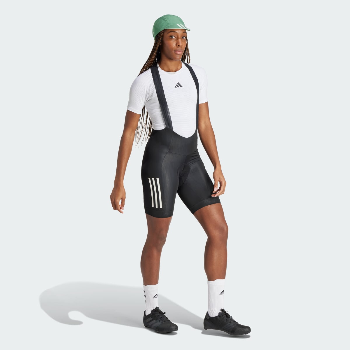 Adidas Essentials 3-Streifen Padded Cycling Trägershorts. 4