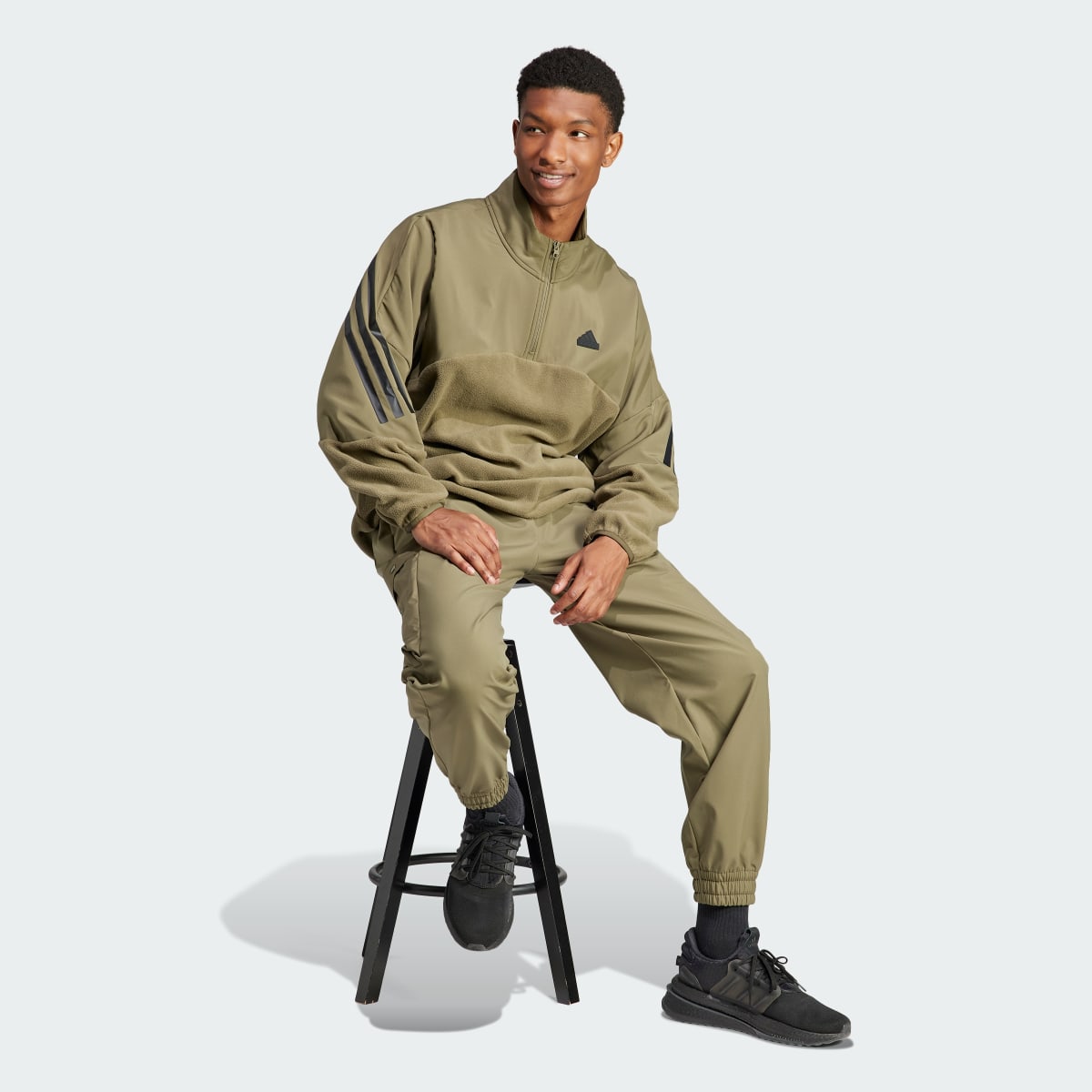 Adidas Future Icons 3-Streifen 1/4-Zip Sweatshirt. 4