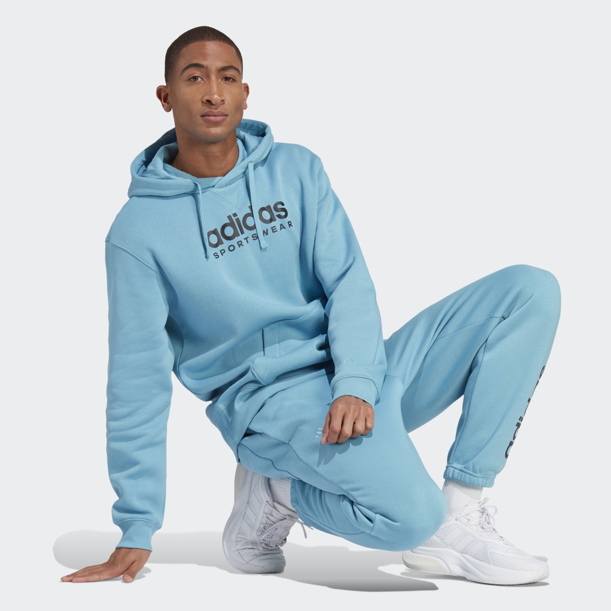 Adidas All SZN Fleece Graphic Hoodie. 4