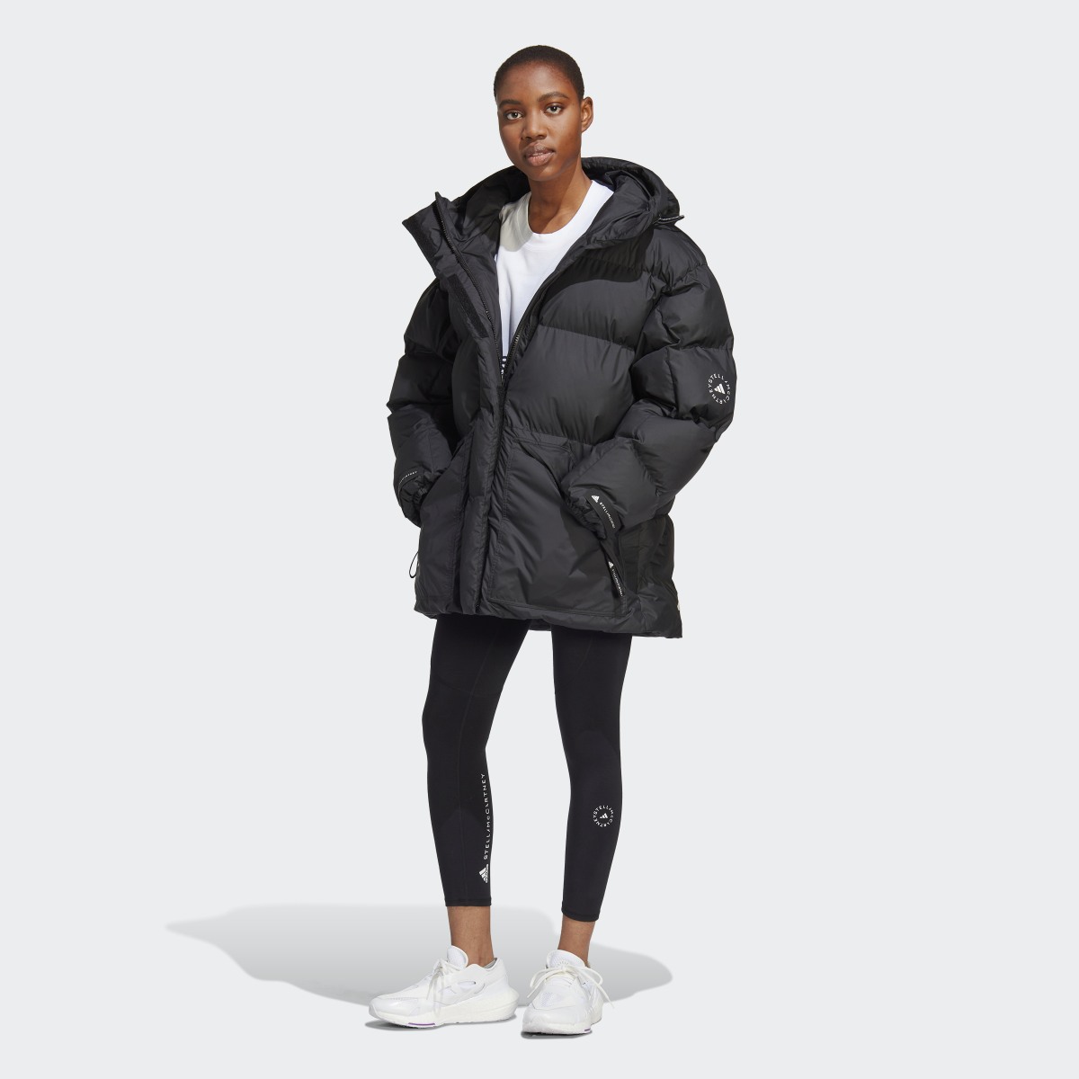 Adidas by Stella McCartney Mid-Length Padded Winter Jacket. 4