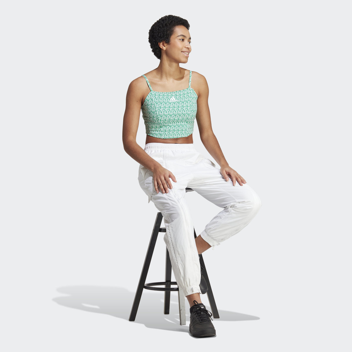Adidas Débardeur d'inspiration corset avec imprimé adidas intégral. 4