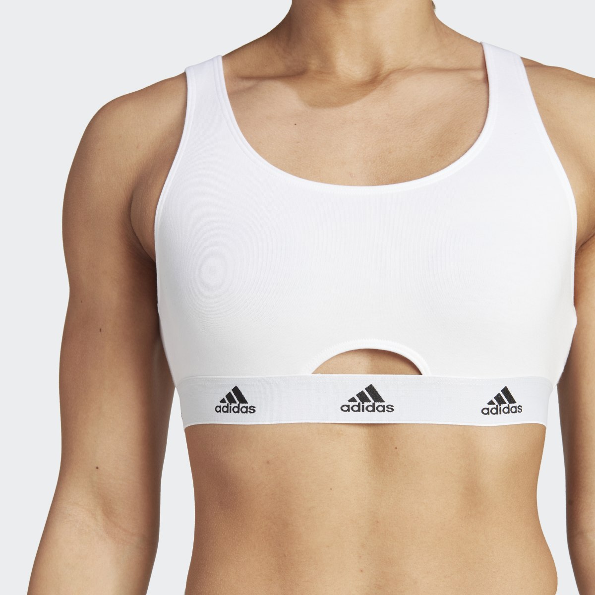 Adidas Active Comfort Cotton Scoop Bralette Underwear. 7