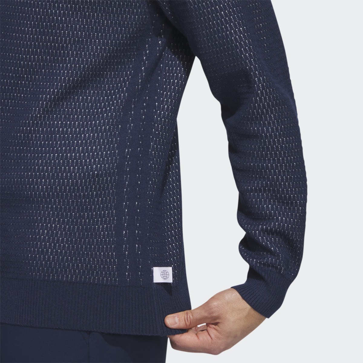 Adidas Ultimate365 Tour Flat-Knit Crew Golf Sweatshirt. 7