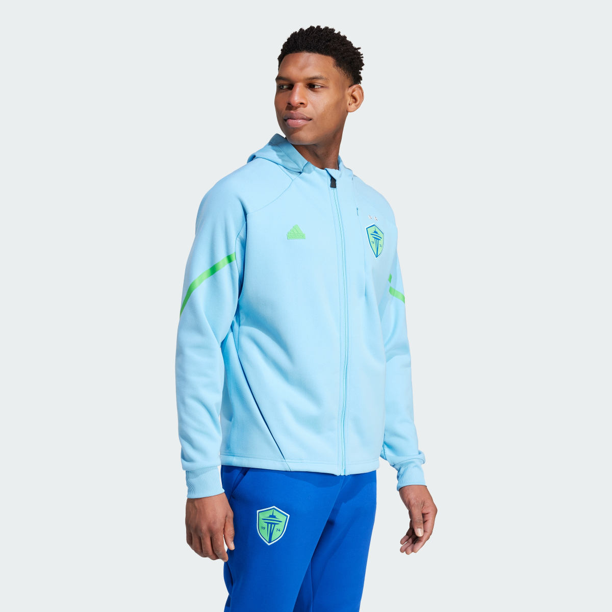 Adidas Seattle Sounders FC Designed for Gameday Anthem Jacket. 4