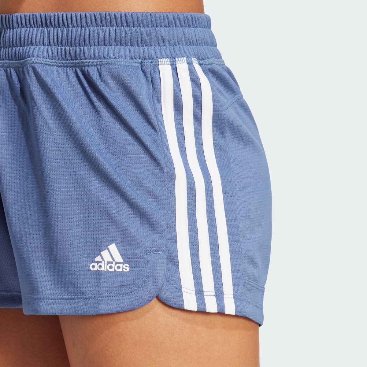 Adidas Shorts Tejidos Pacer 3 Franjas. 6