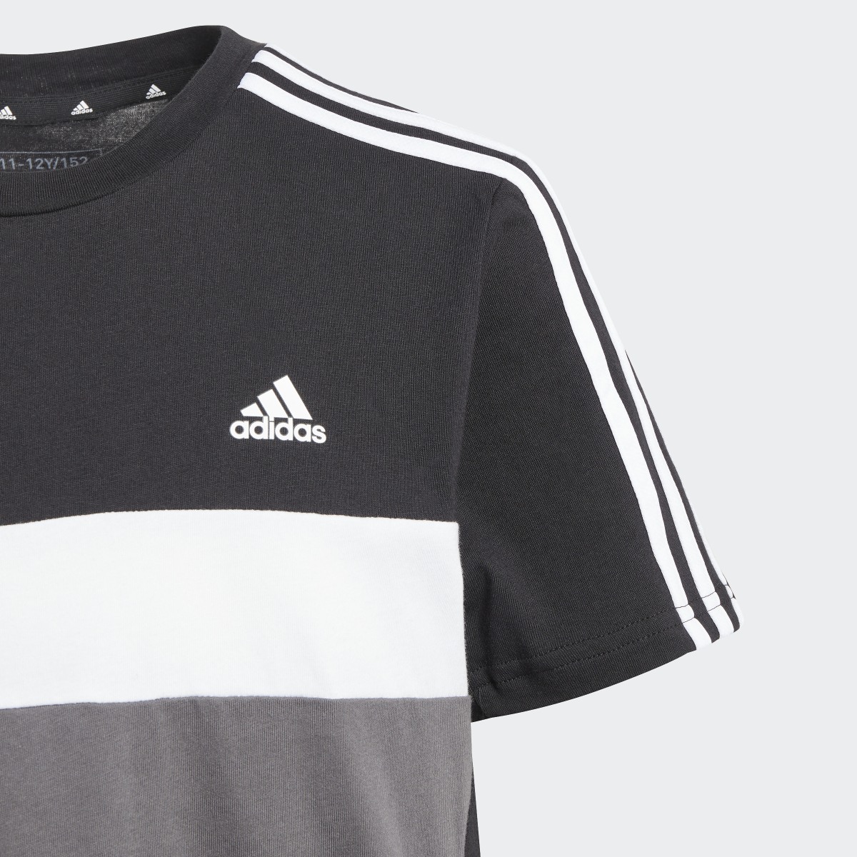 Adidas T-shirt de Algodão 3-Stripes Tiberio — Criança. 5