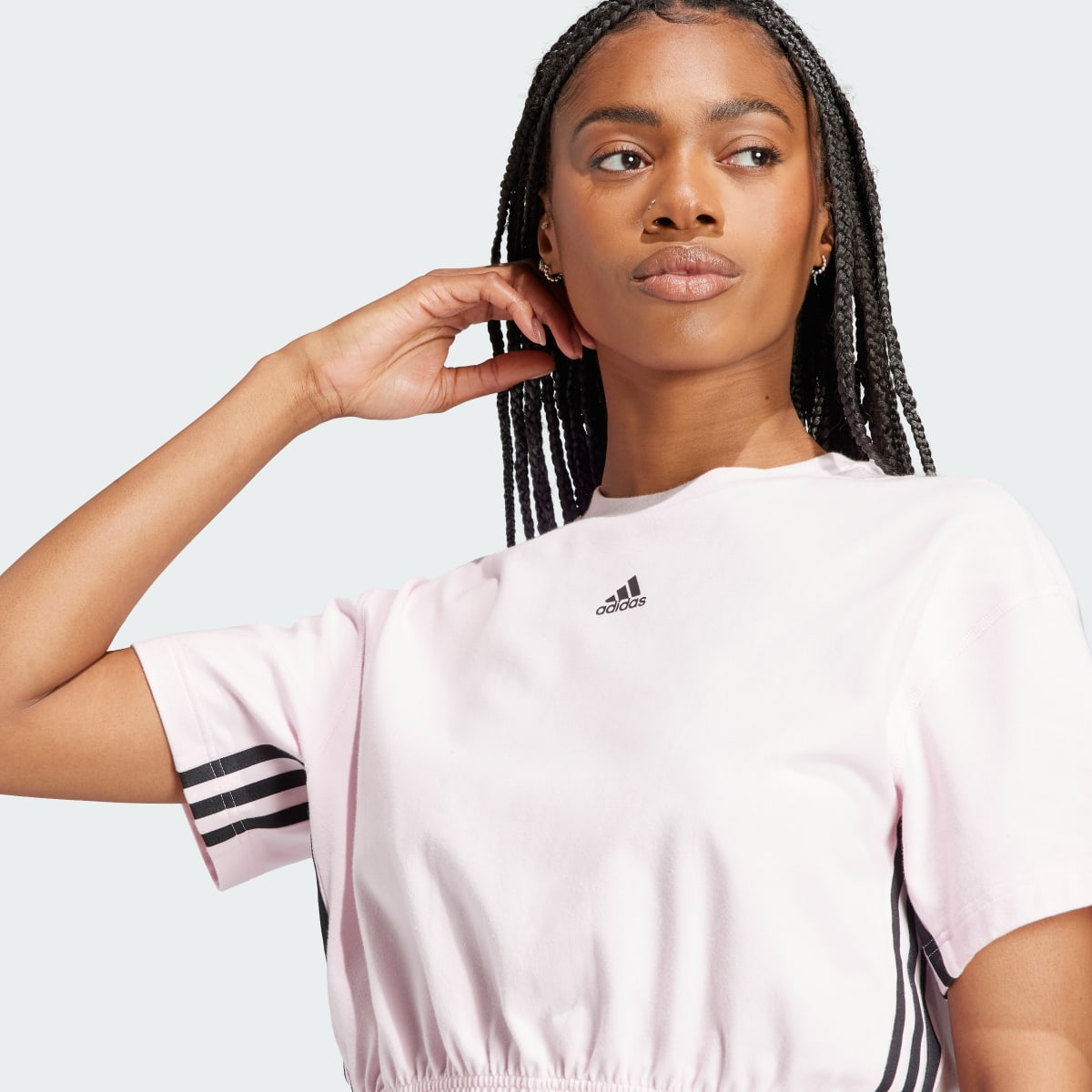 Adidas Dance 3-Stripes Crop Tee. 6