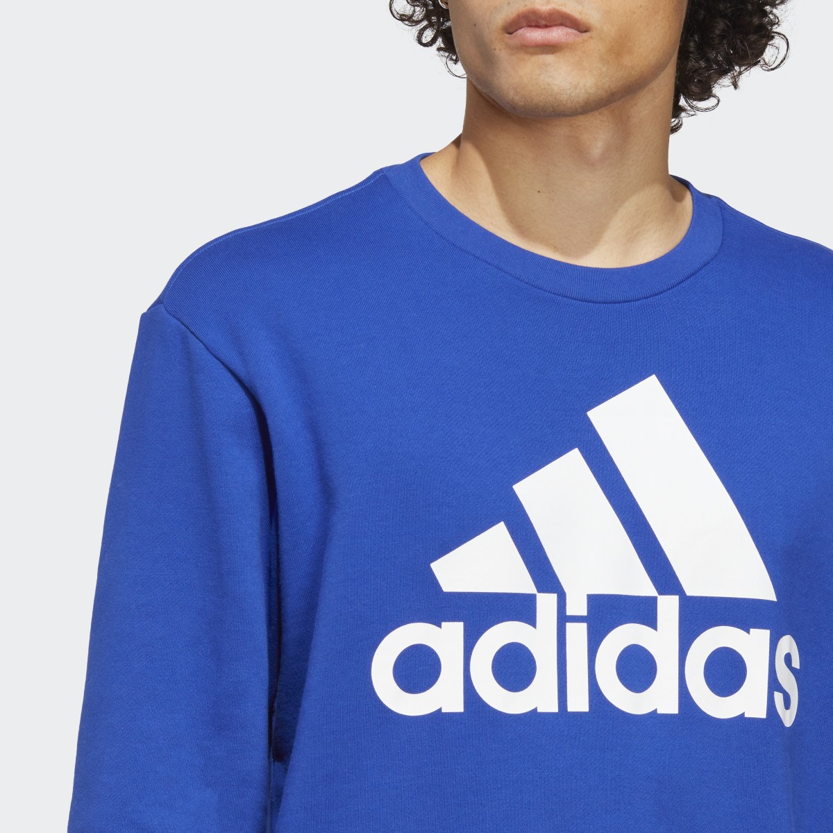 Adidas Sudadera Essentials Logo Grande Tela French Terry. 6