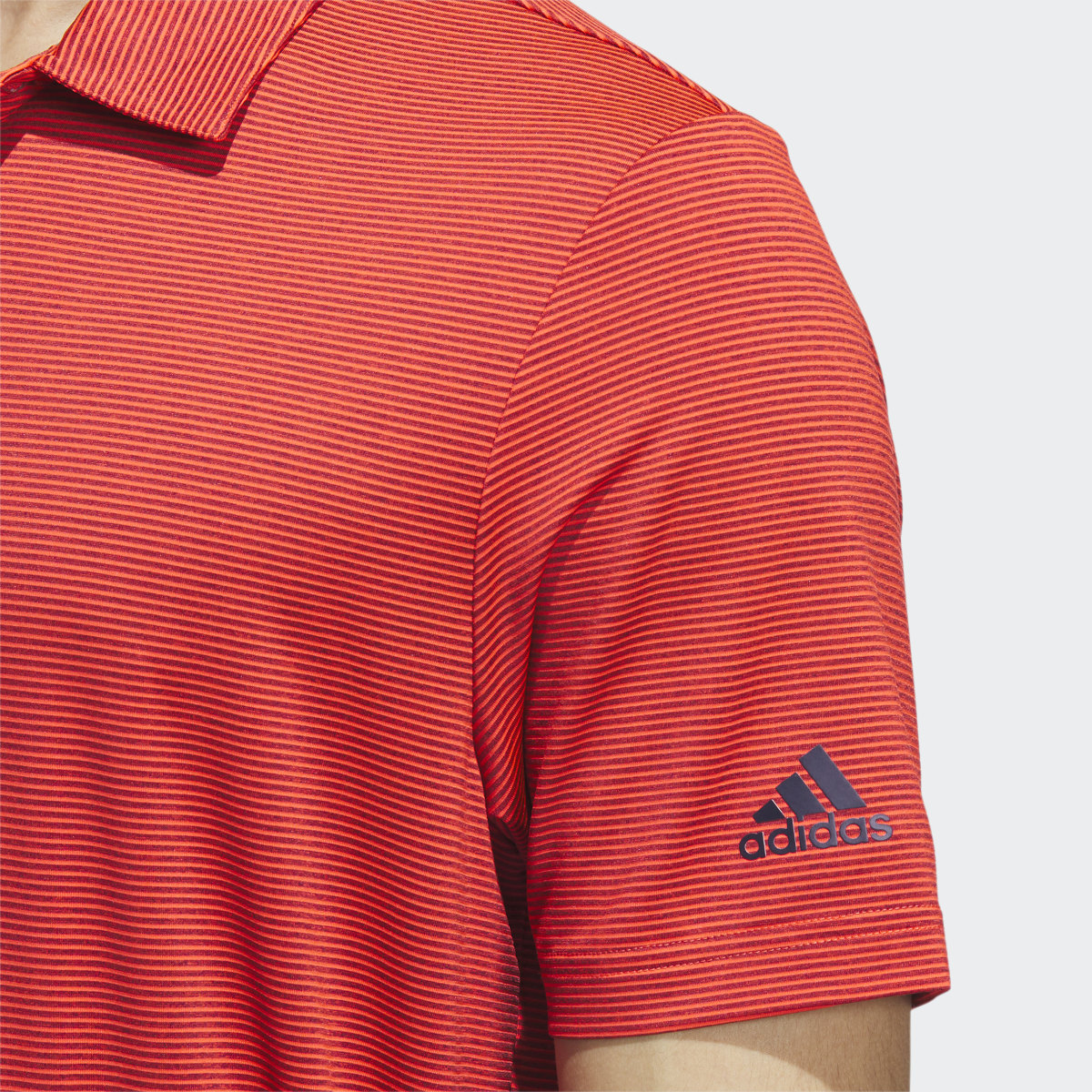 Adidas Ottoman Stripe Golf Polo Shirt. 6