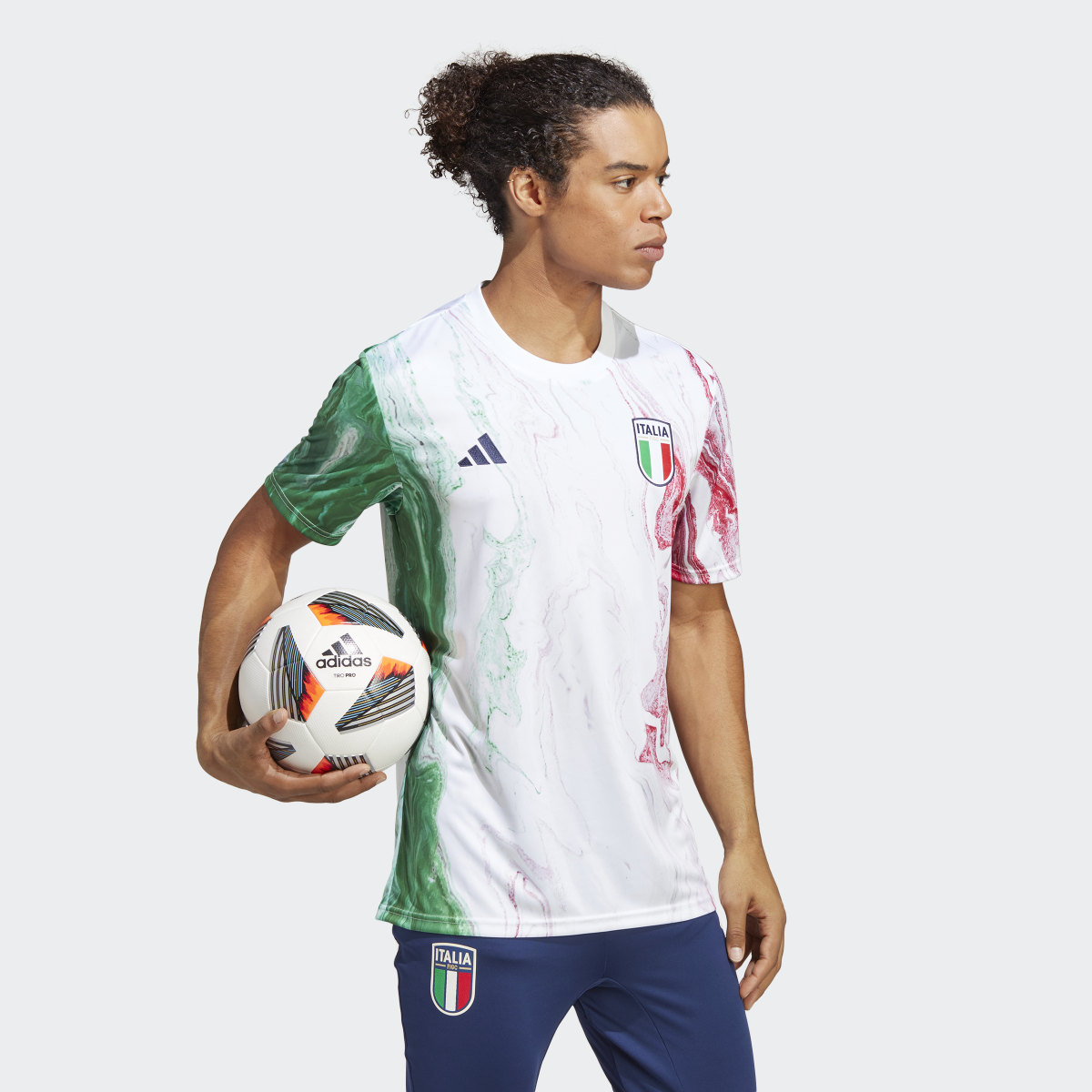 Adidas Italy Pre-Match Jersey. 4