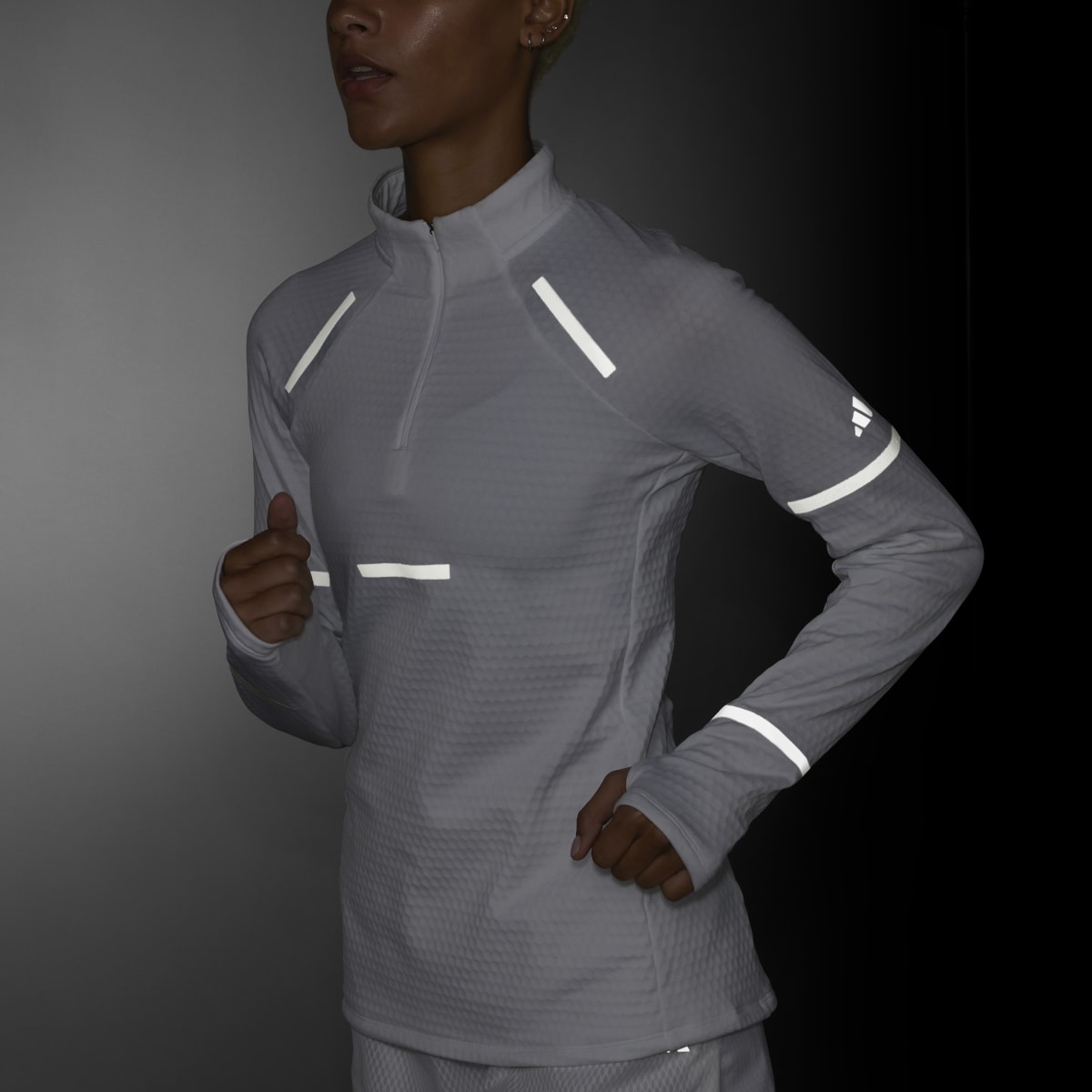 Adidas Maglia da running Reflect At Night X-City Long-Sleeve. 7