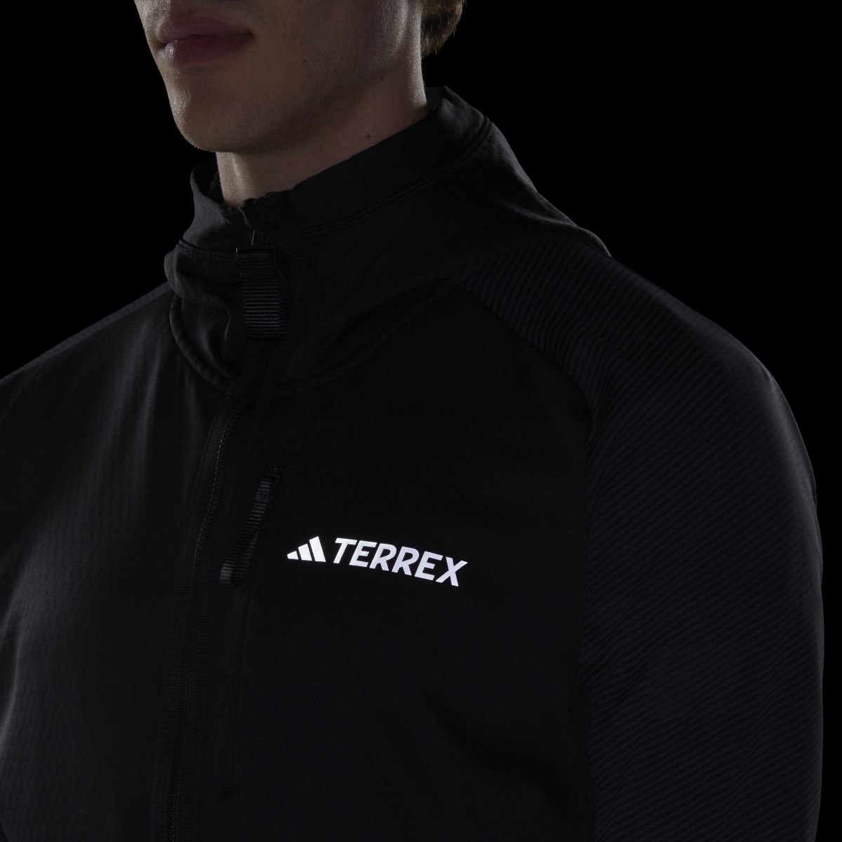 Adidas Terrex Tech Flooce Hooded Hiking Fleece Jacket. 10