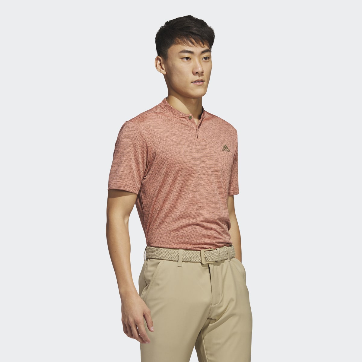 Adidas Textured Stripe Polo Shirt. 4