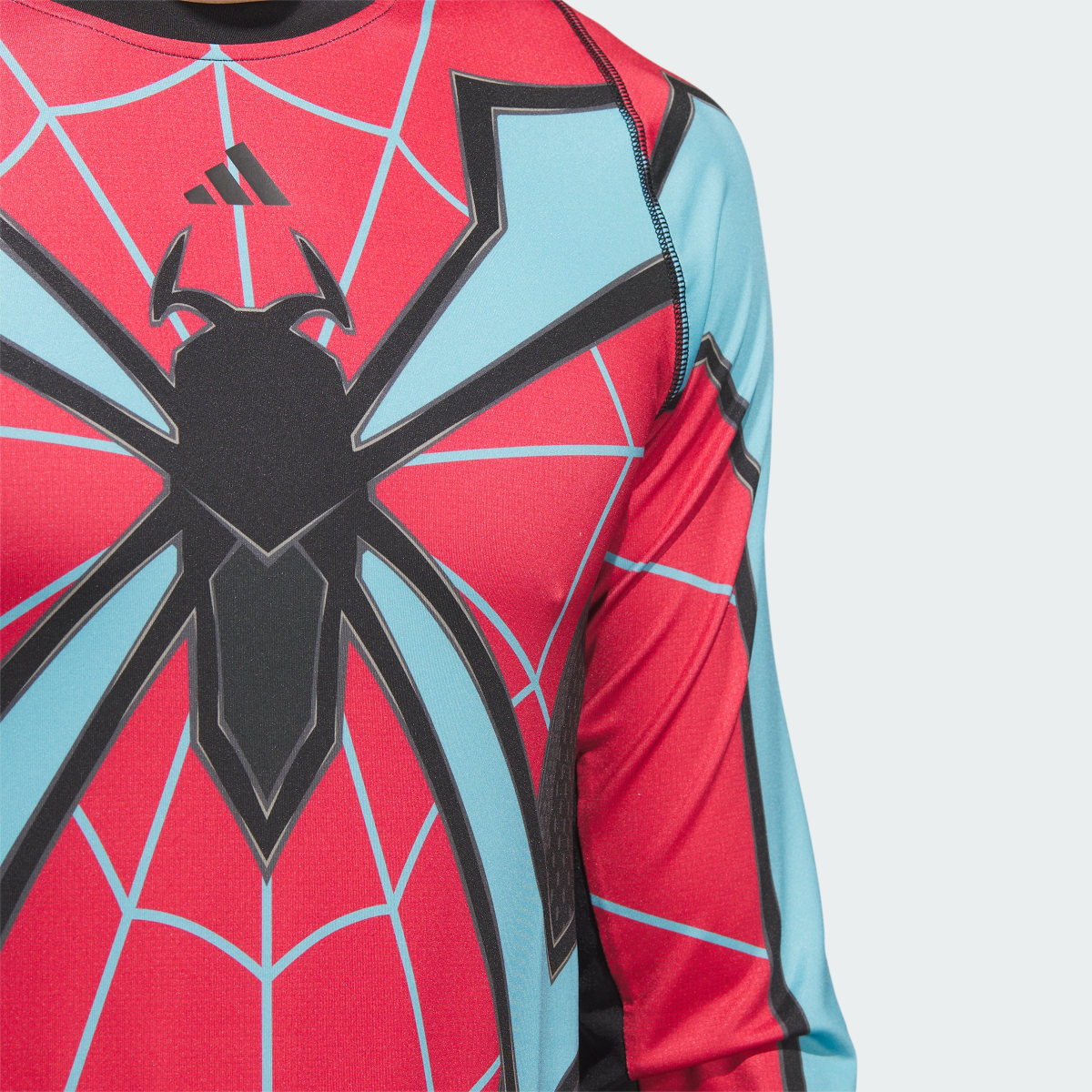 Adidas Techfit Evolved Long Sleeve Compression Spider-Man Top. 6