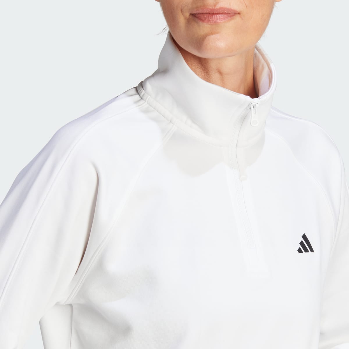 Adidas Aeroready Game & Go Quarter-Zip Fleece Top. 6