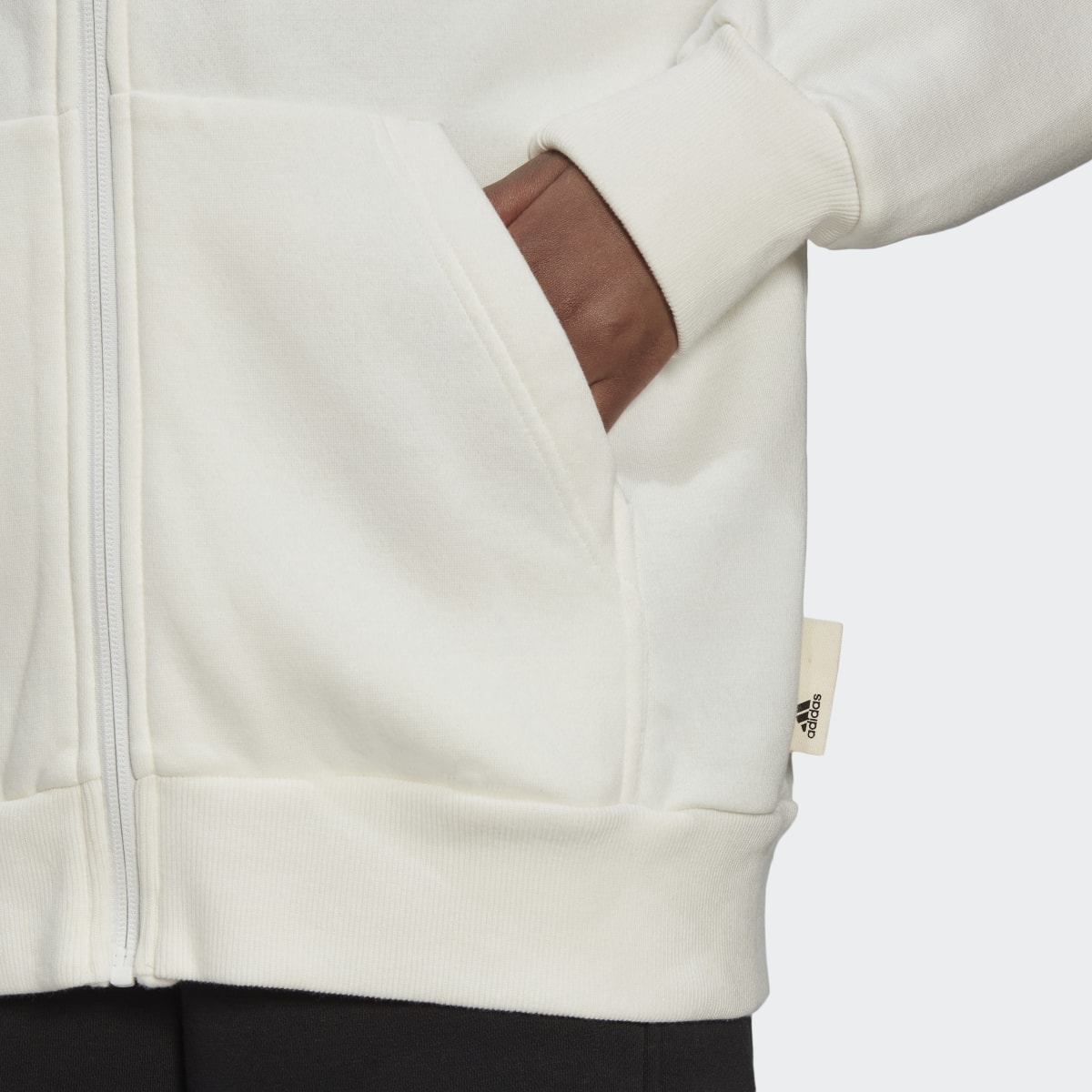 Adidas Veste à capuche entièrement zippée en molleton Studio Lounge. 7