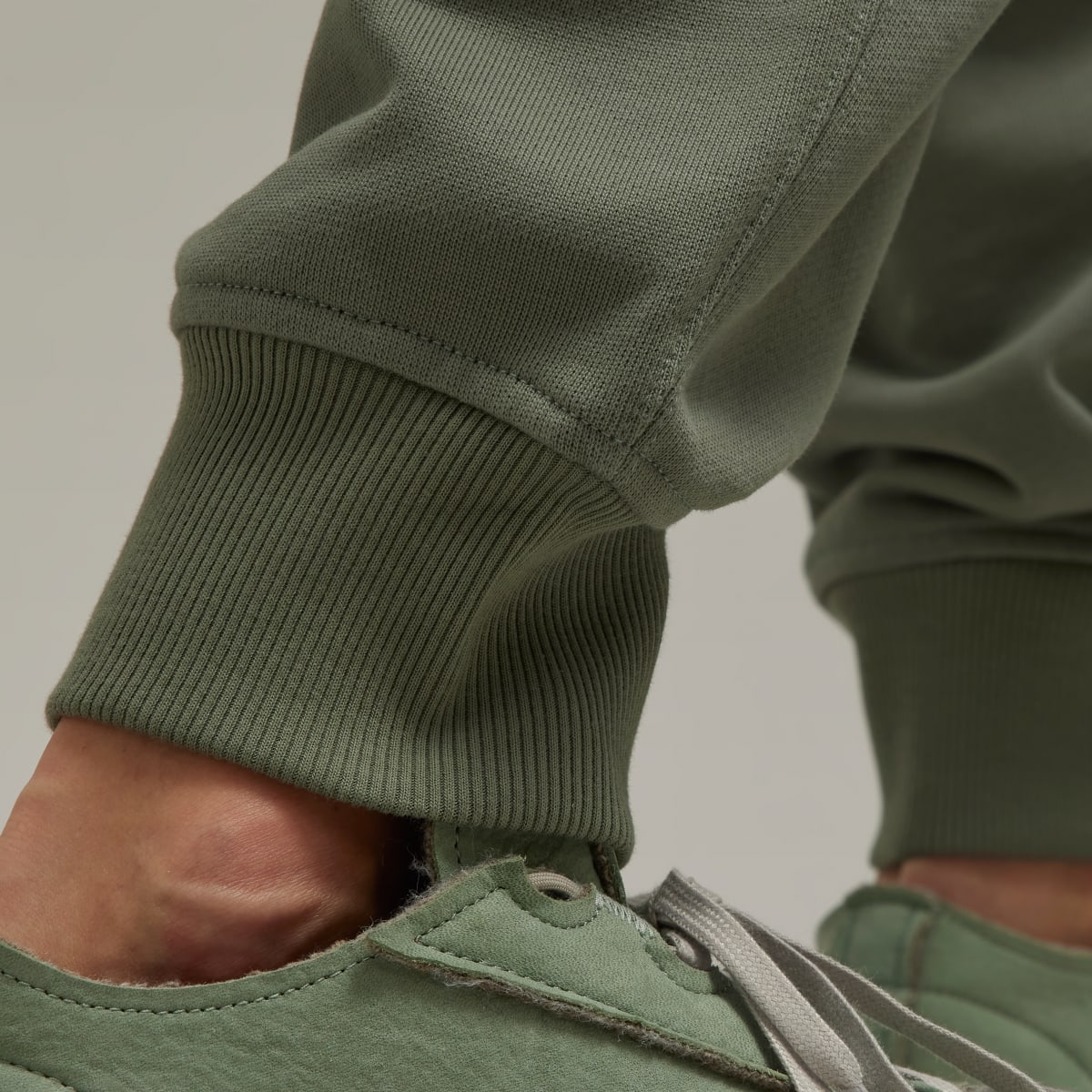 adidas Y-3 Organic Cotton Terry Cuffed Pants - Grey
