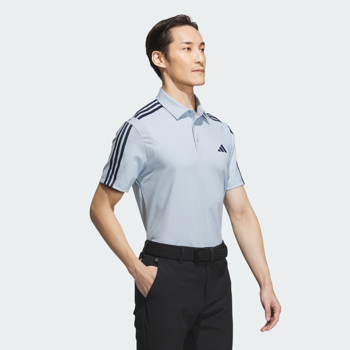 Adidas HEAT.RDY 3-Stripe Short Sleeve Polo Shirt. 4