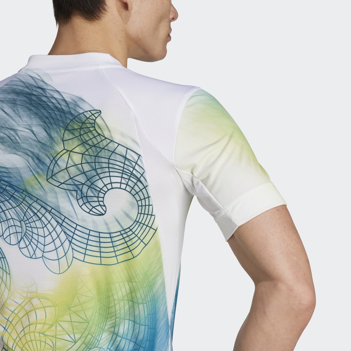 Adidas Tennis Printed AEROREADY FreeLift Pro T-Shirt. 6