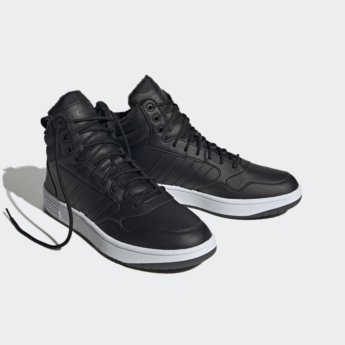 Adidas Zapatilla Hoops 3.0 Mid Lifestyle Basketball Classic Fur Lining Winterized. 5