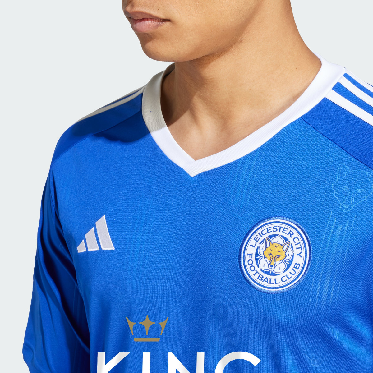 Adidas Camisola Principal 23/24 do Leicester City FC. 7