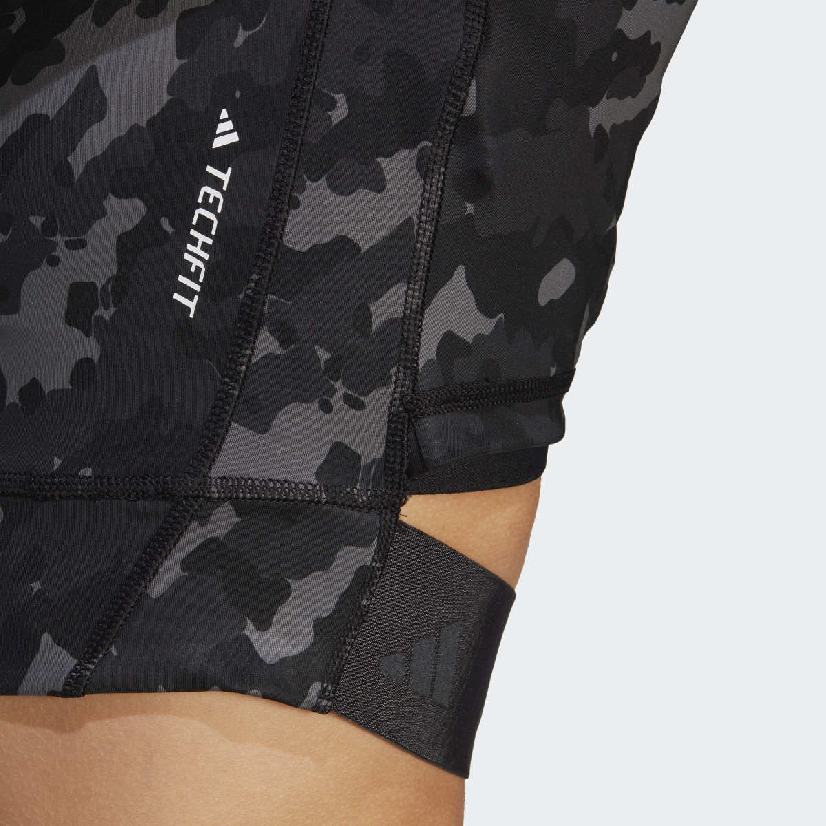 Adidas Techfit Camo Print Crop Training Tee. 6