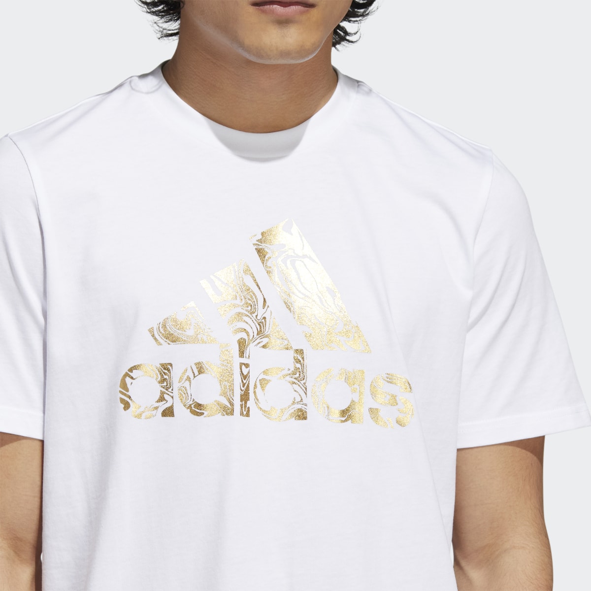 Adidas Liquid Foil Badge of Sport Graphic Tee. 6