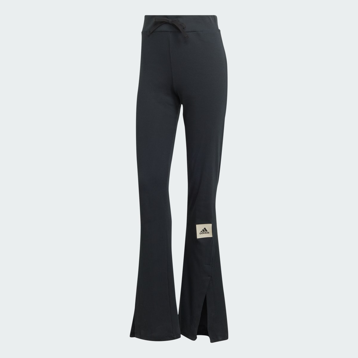 Adidas Lounge Ribbed Flared-Leg Pants. 5