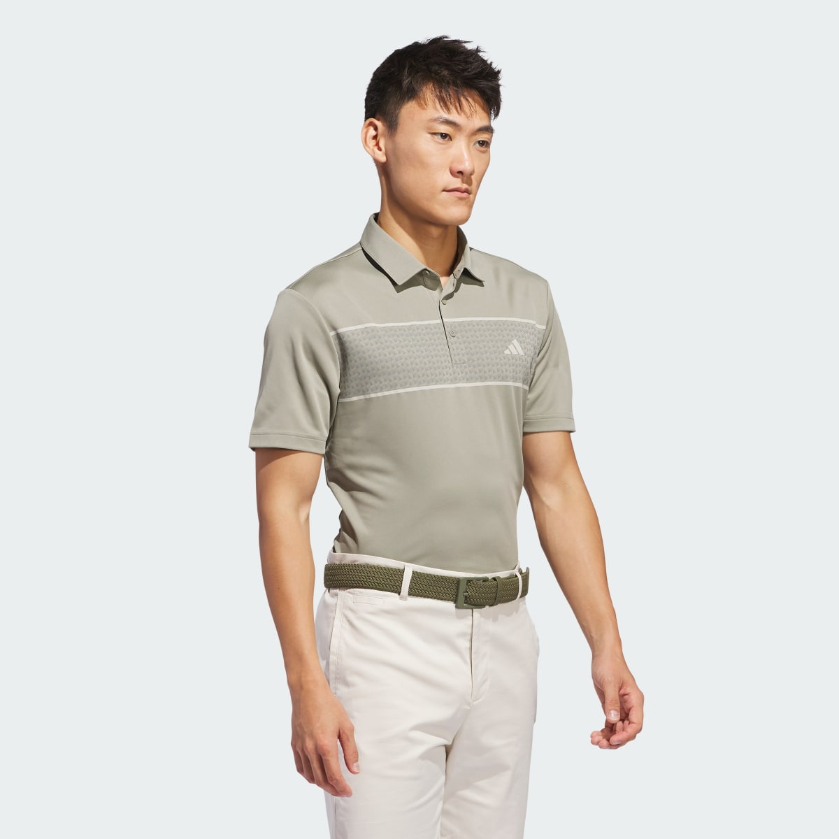 Adidas Chest Stripe Polo Shirt. 4