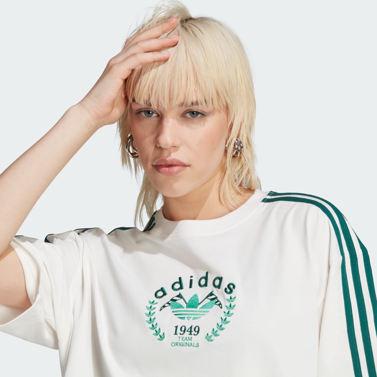 Adidas Crest Embroidery Tee. 7