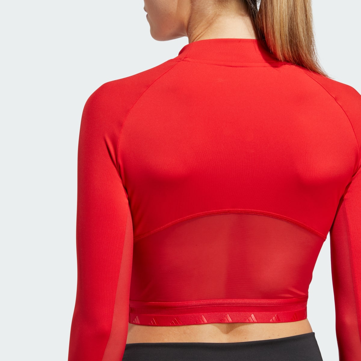 Adidas AEROREADY Hyperglam Crop Long Sleeve Tee. 6