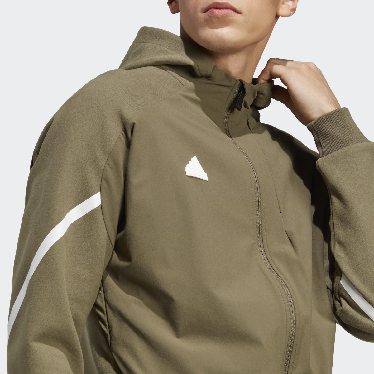 Adidas Designed 4 Gameday Premium Full-Zip Kapüşonlu Üst. 6