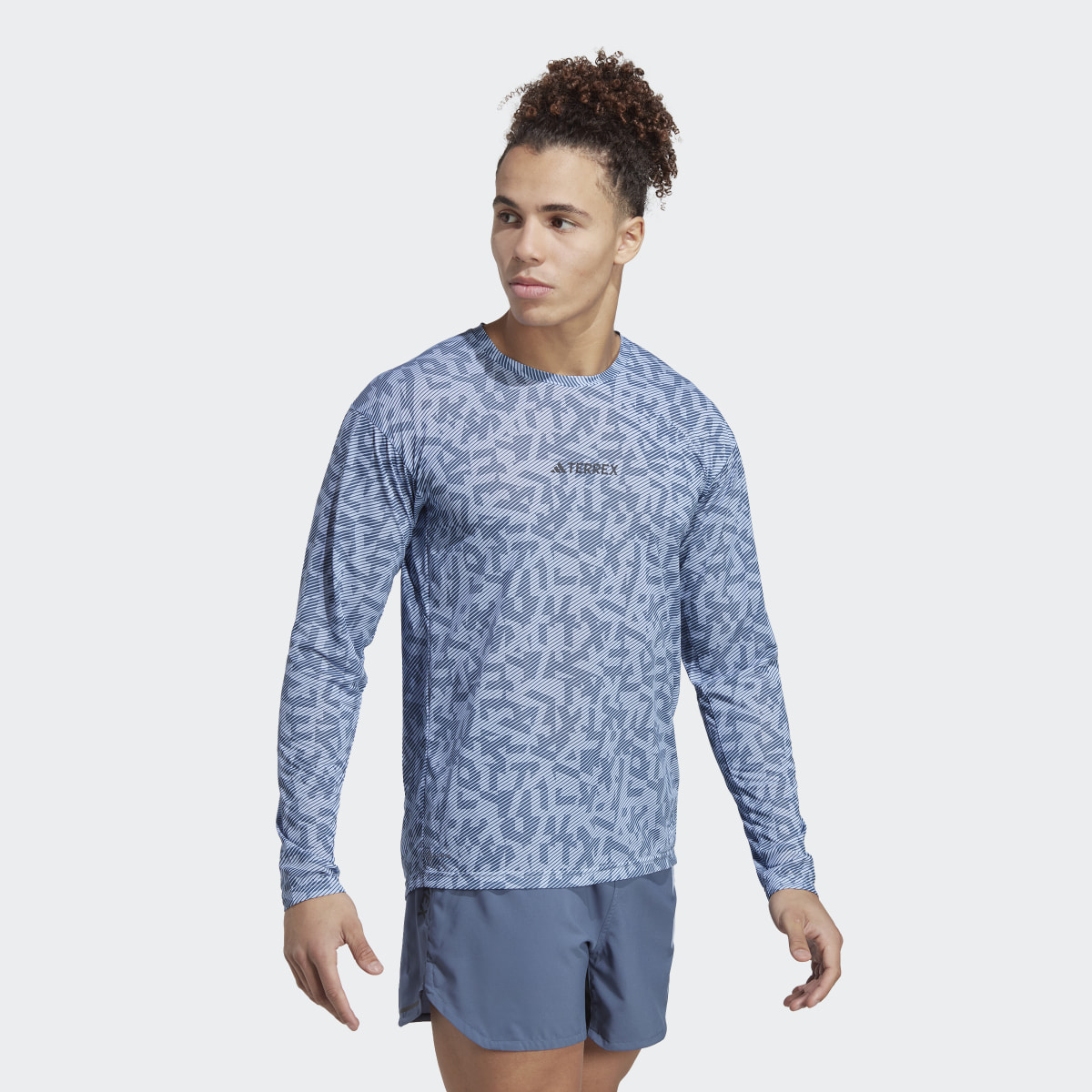 Adidas Terrex Trail Running Long Sleeve Tee. 4