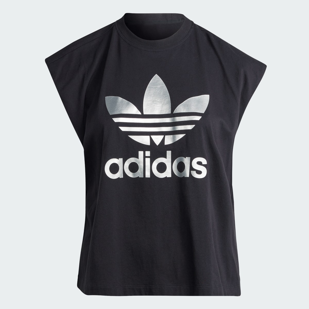 Adidas Trefoil Big Logo Tee (Plus Size). 8