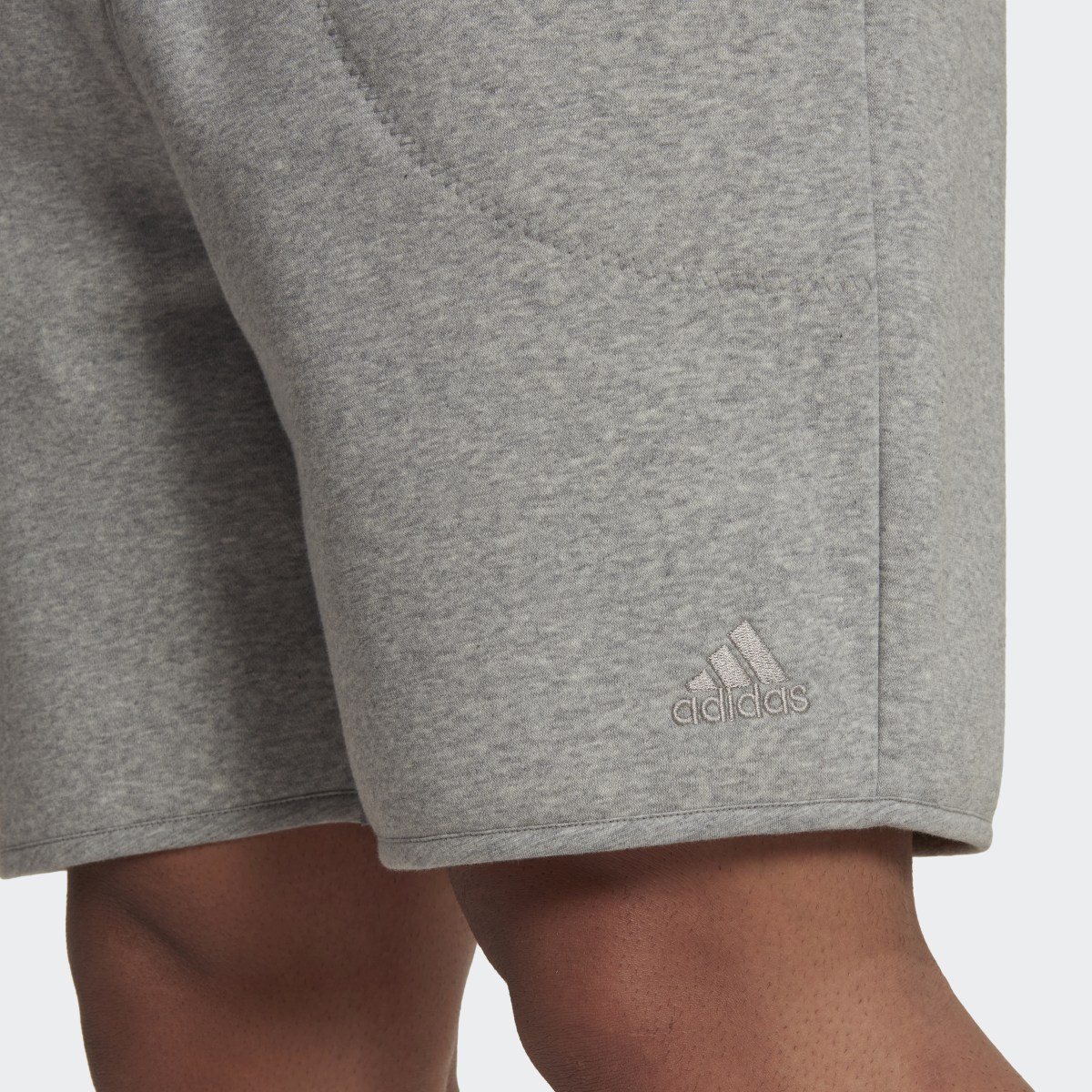 Adidas Studio Lounge Fleece Shorts. 6