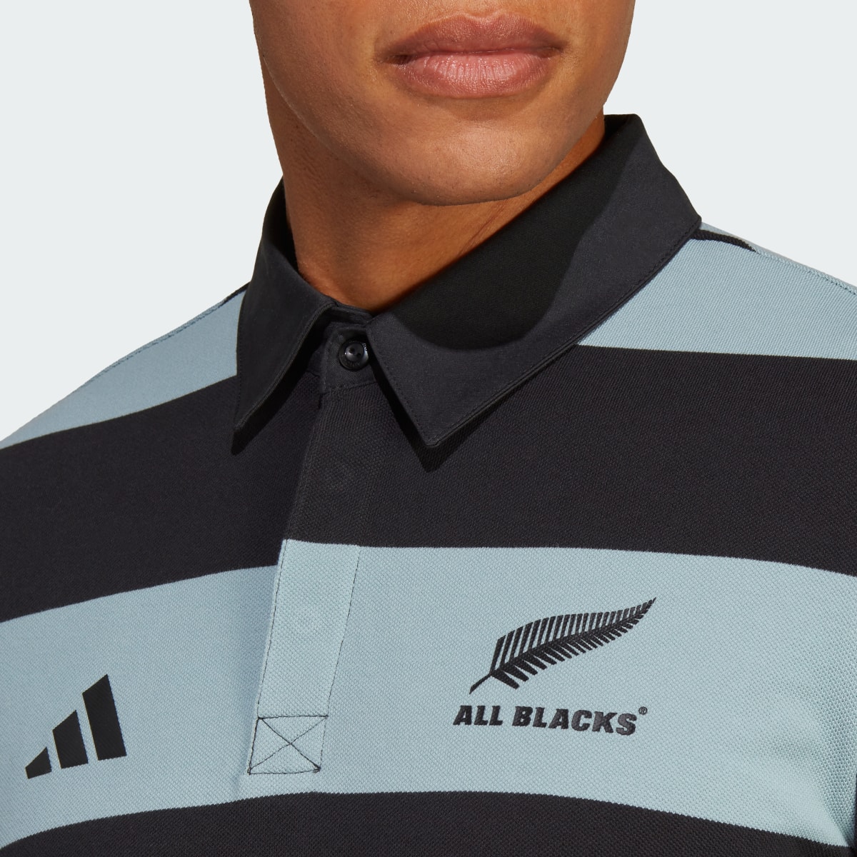 Adidas All Blacks Rugby Supporters Polo Shirt. 6