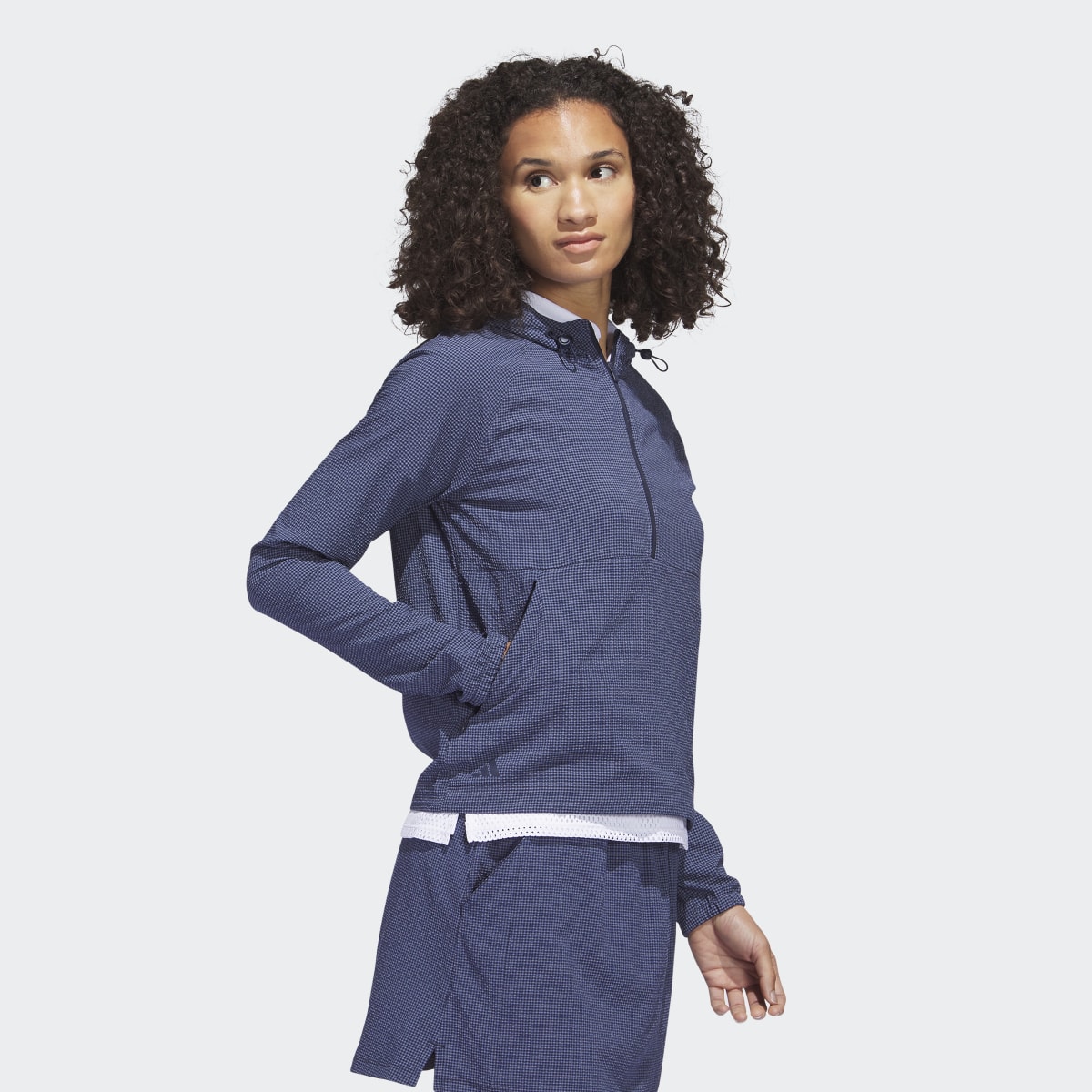 Adidas Seersucker 1/4-Zip Golf Hoodie. 4