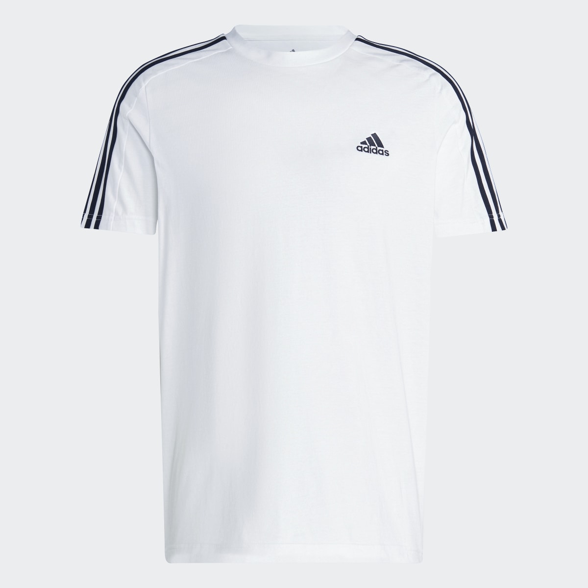 Adidas Essentials Single Jersey 3-Stripes Tişört. 5