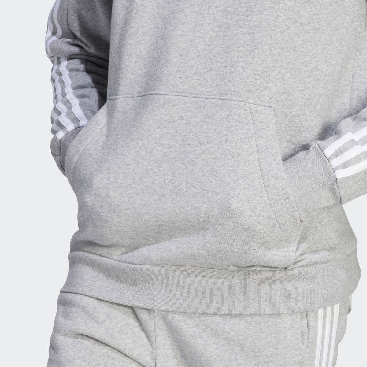 Adidas Camisola com Capuz em Fleece 3-Stripes Essentials. 7