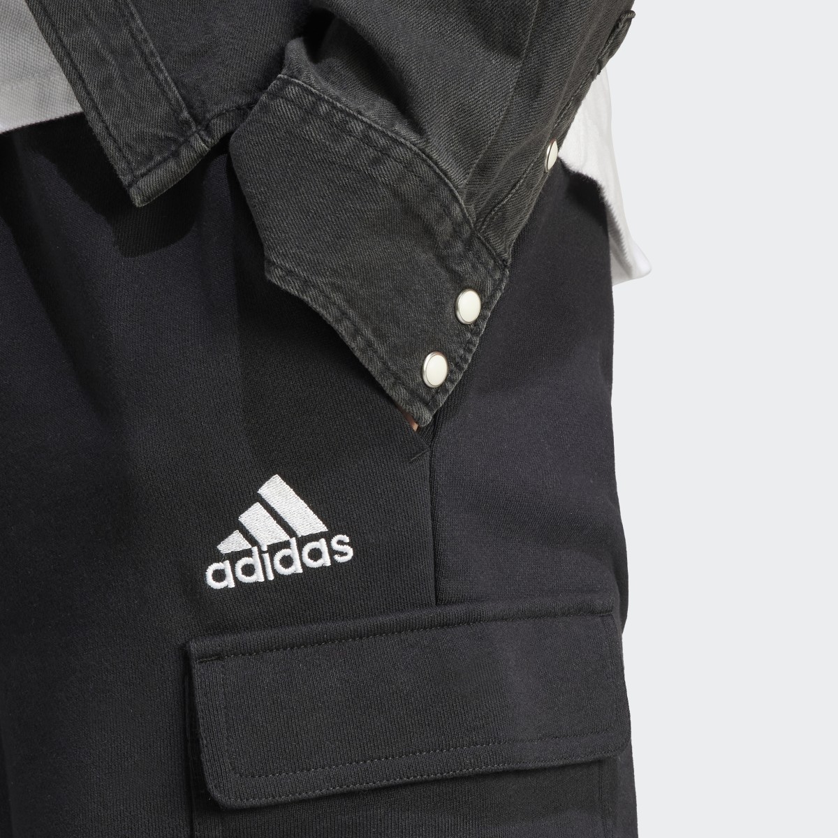 Adidas Essentials French Terry Cargo Shorts. 6