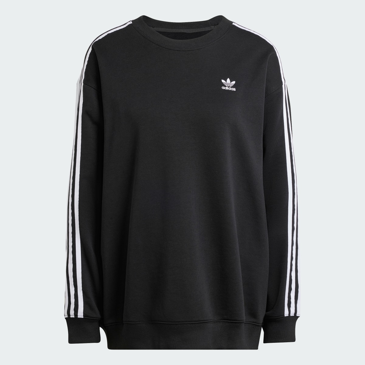 Adidas Sweat-shirt col rond oversize 3 bandes. 5
