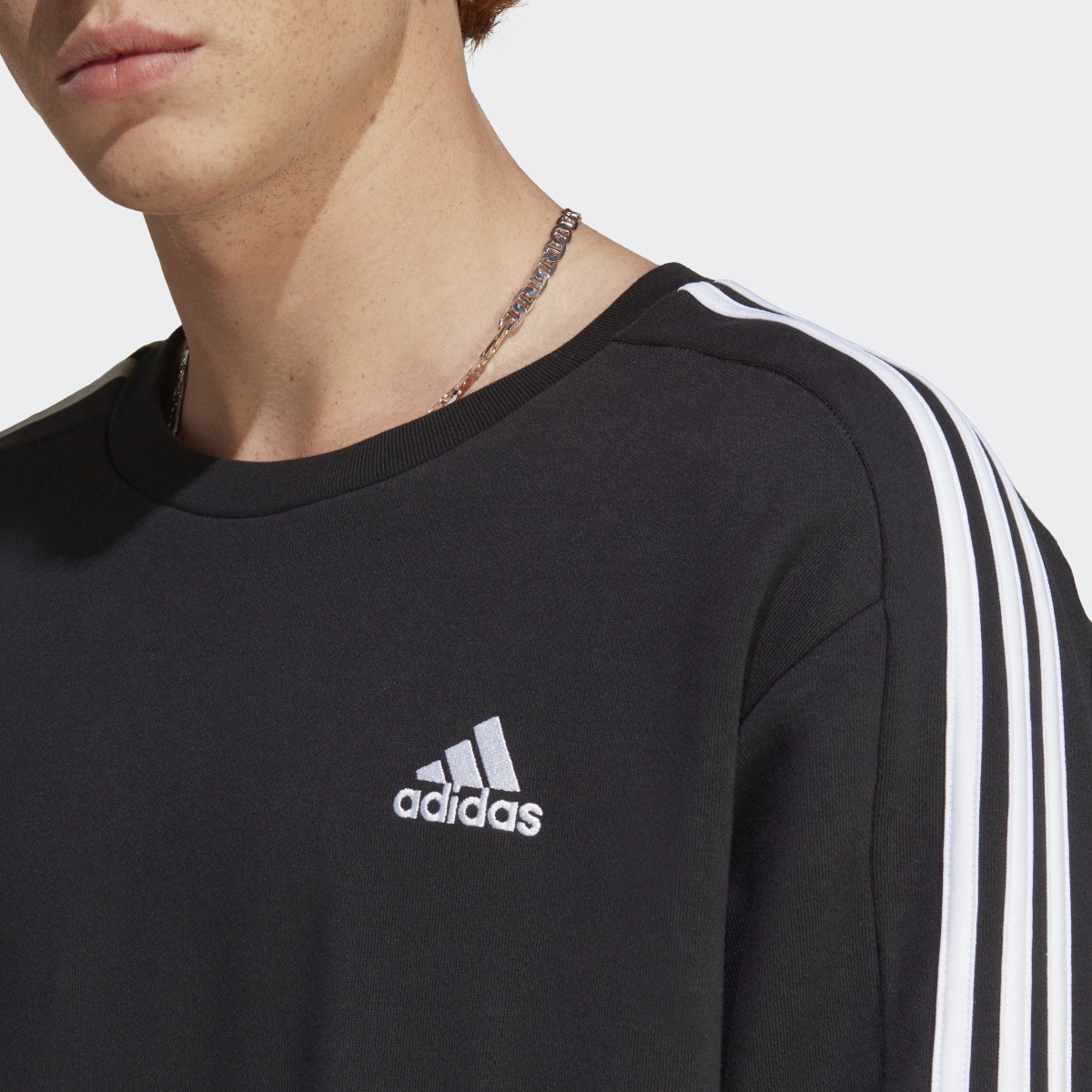 Adidas Sweat-shirt à 3 bandes en molleton Essentials. 7