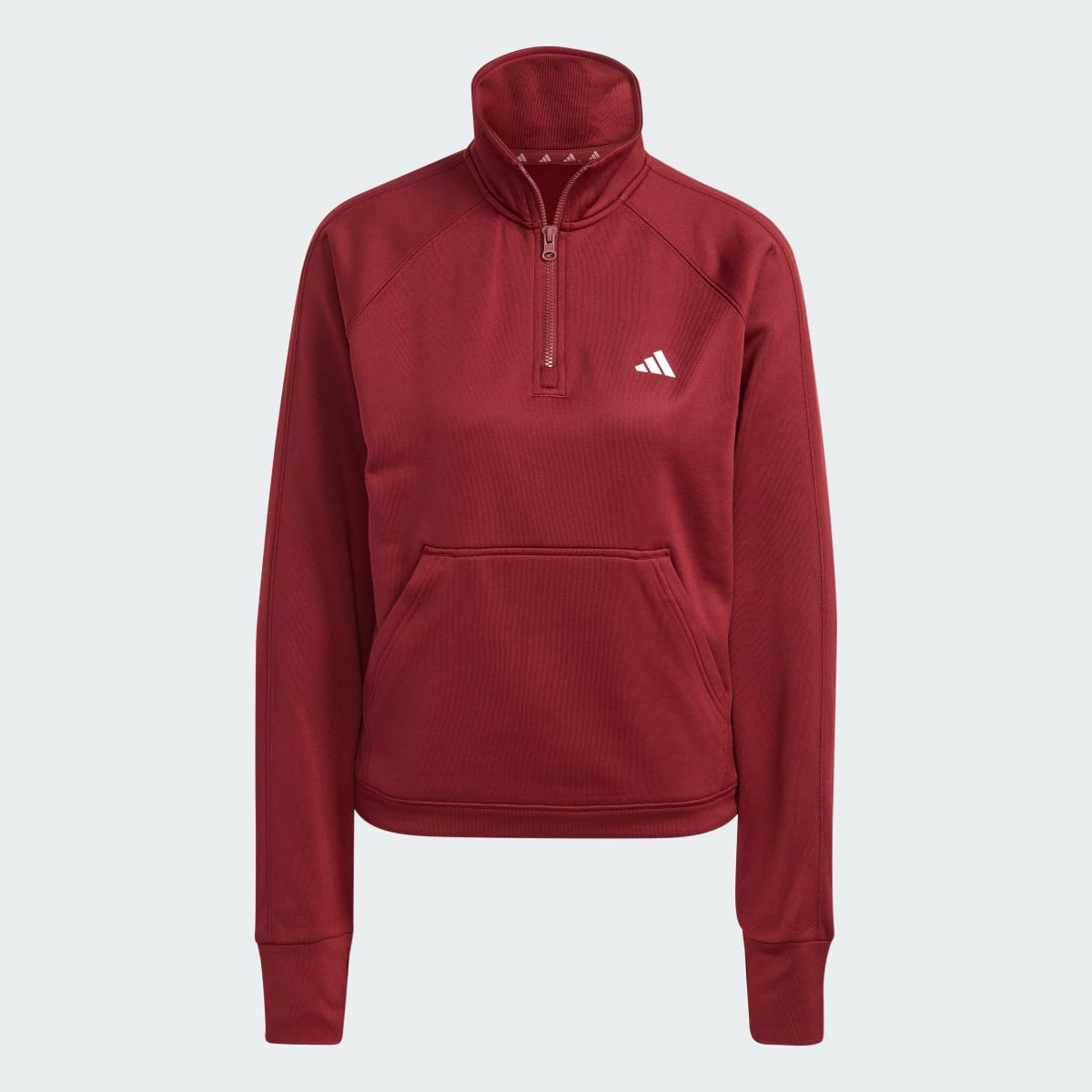 Adidas Aeroready Game & Go Quarter-Zip Fleece Top. 5