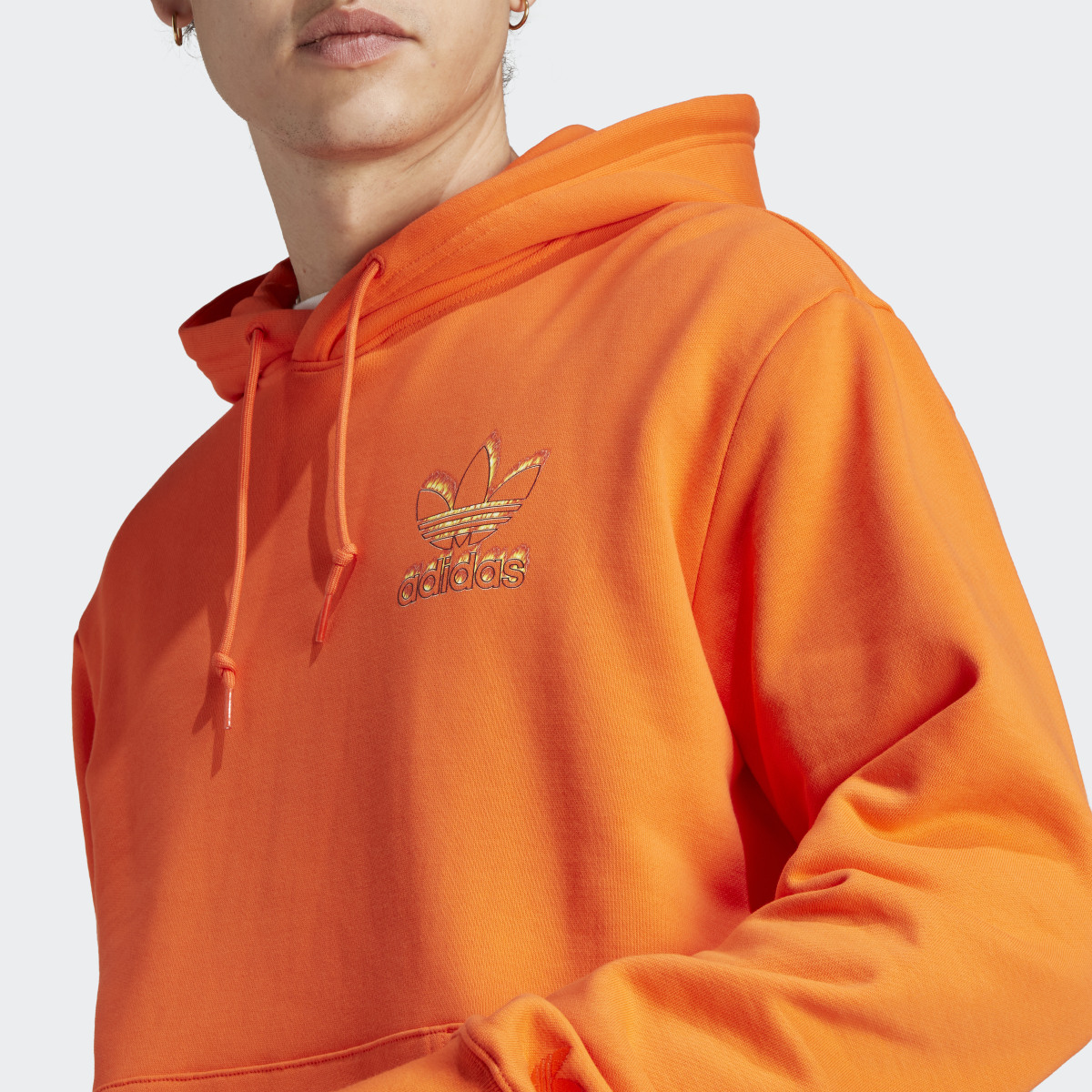 Adidas Graphics Fire Trefoil Hoodie. 6