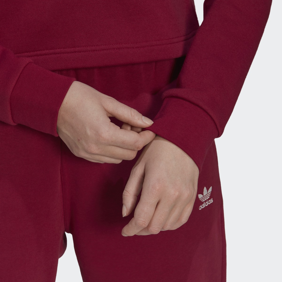 Adidas Camisola Curta com Capuz em Fleece Essentials Adicolor. 7
