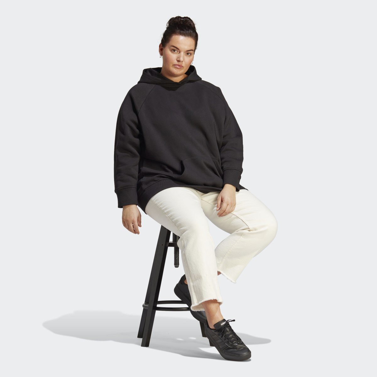 Adidas ALL SZN Fleece Boyfriend Hoodie (Plus Size). 4