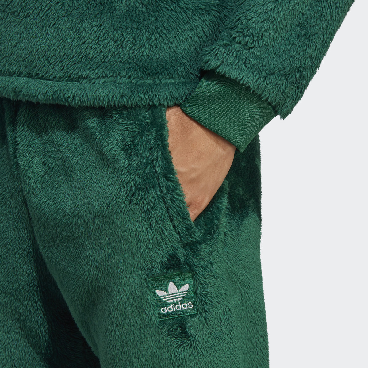 Adidas Essentials+ Fluffy Fleece Sweat Pants. 5